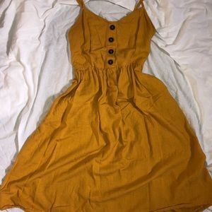 Mustard yellow dress